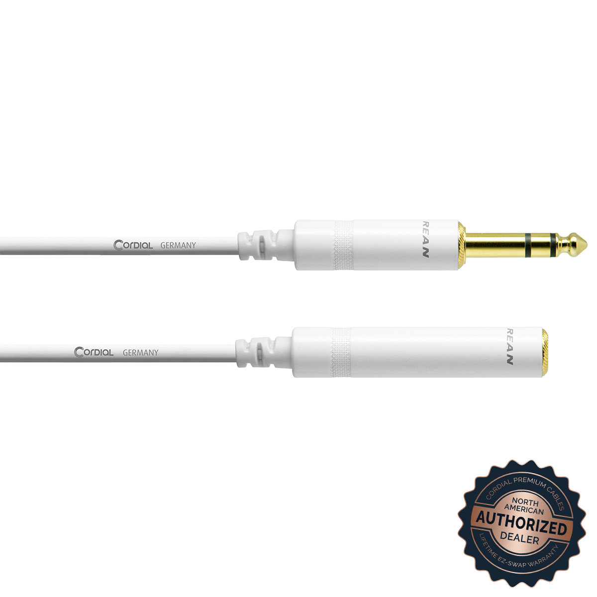 Cordial Stereo Headphone/Line Adapter/Extender; White, 16ft.

SKU: CFM 5 VK - SNOW

1/4" TRS Male to 1/4" TRS Female; White, 16ft. 