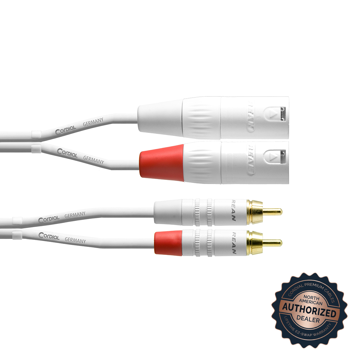Cordial Unbalanced Dual-Mono Cable; White, 10ft.

SKU: CFU 3 MC - SNOW

(2x) RCA Male to (2x) XLR Male; White, 10ft. 