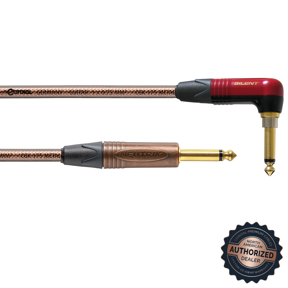 Cordial High-Copper Premium Instrument Cable; Translucent, SilentPlug, 30ft.

SKU: CSI 9 RP - METAL - SILENT

1/4" TS Male to 1/4" TS Male Right-Angle SilentPlug; Translucent, 30ft. 
