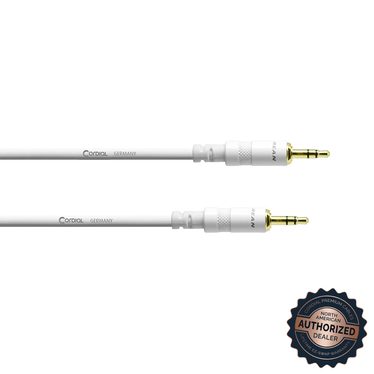 Cordial Stereo Headphone/Line Adapter/Extender; White, 3ft.

CFS 0.9 WW - SNOW

1/8" TRS Male to 1/8" TRS Male; White, 3ft.